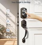 Veise Front Door Fingerprint Keypad Lock Set