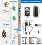 Veise Front Door Fingerprint Keypad Lock Set