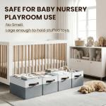 4 Pack Large Fabric Storage Baskets with Handles