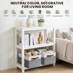 4 Pack Large Fabric Storage Baskets with Handles