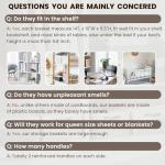 4 Pack Large Fabric Storage Baskets with Handles