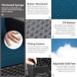 Peacock Blue 6-Piece Rattan Patio Furniture Set