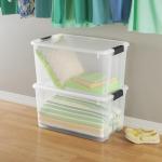 Sterilite 4 Pack Ultra Latching Storage Bins