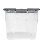 HOMZ 2-Pack 64 Quart Clear Storage Bins