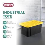 Heavy-Duty 6-Pack Storage Bins with Lids