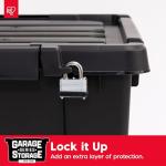 20 Gallon Lockable Storage Bins - 6 Pack