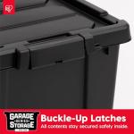 20 Gallon Lockable Storage Bins - 6 Pack