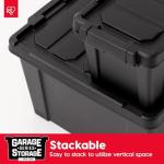 20 Gallon Lockable Storage Bins - 6 Pack