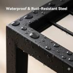 Heavy-Duty Wall-Mount Tool Organizer with Drill Holders