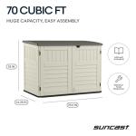 Suncast Horizontal Stow-Away Outdoor Storage Shed