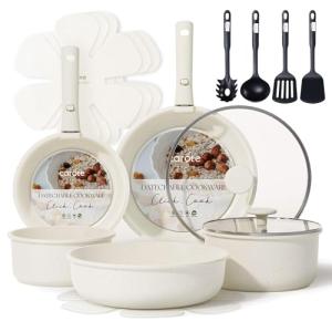 CAROTE 11pcs Nonstick Pots and Pans Set, Induction Kitchen