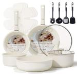 CAROTE 11pcs Nonstick Pots and Pans Set, Induction Kitchen