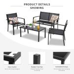 Shintenchi 4-Piece All-Weather Patio Furniture Set