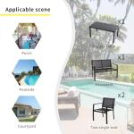 Shintenchi 4-Piece All-Weather Patio Furniture Set