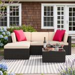 Devoko 5-Piece All-Weather Patio Furniture Set