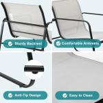 DUMOS 3-Piece Gray Patio Furniture Set