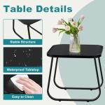 DUMOS 3-Piece Gray Patio Furniture Set