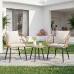 DUMOS 3-Piece All-Weather Outdoor Bistro Set