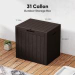 31 Gallon Weatherproof Deck Box with Lock