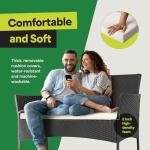 Outdoor 4-Piece Rattan Patio Furniture Set