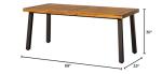 Devoko Acacia Wood Dining Table for 6