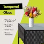 Outdoor 4-Piece Rattan Patio Furniture Set