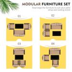 4-Piece Outdoor Rattan Patio Furniture Set