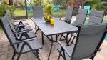 Outdoor Dining Set for 8 with Folding Chairs