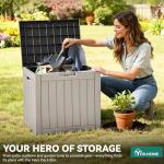 YITAHOME Waterproof 31 Gallon Outdoor Storage Box