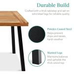 Acacia Wood 6-Person Dining Table - Indoor/Outdoor