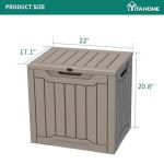 YITAHOME Waterproof 31 Gallon Outdoor Storage Box