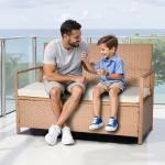 VEVOR 70 Gallon Outdoor Storage Bench with Cushion