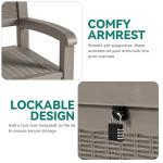 YITAHOME 70 Gallon Lockable Outdoor Storage Bench