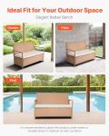 VEVOR 70 Gallon Outdoor Storage Bench with Cushion