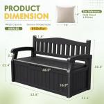 Greesum 80 Gallon Lockable Outdoor Storage Bench