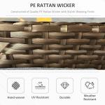 29 Gallon Outdoor Wicker Storage Bench with Cushion