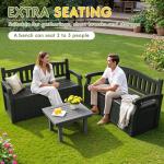 Greesum 80 Gallon Lockable Outdoor Storage Bench