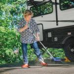 Adjustable Broom and Dustpan for Home and RV