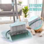 Broom and Dustpan Set with Cleaning Teeth