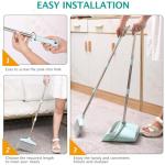 Broom and Dustpan Set with Cleaning Teeth