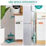 Broom and Dustpan Set with Cleaning Teeth