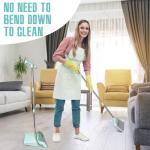 Broom and Dustpan Set with Cleaning Teeth