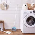 Adjustable Long Handle Broom and Dustpan Set