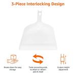 Adjustable Long Handle Broom and Dustpan Set