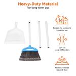 Adjustable Long Handle Broom and Dustpan Set