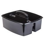 Large 2-Compartment Cleaning Caddy Organizer - Black