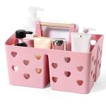 Pink Portable Shower Caddy Organizer with Handle