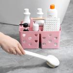 Pink Portable Shower Caddy Organizer with Handle