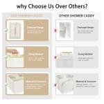 Portable Bathroom and Kitchen Shower Caddy Organizer