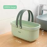 JiatuA Portable Shower Caddy Storage Basket, Green